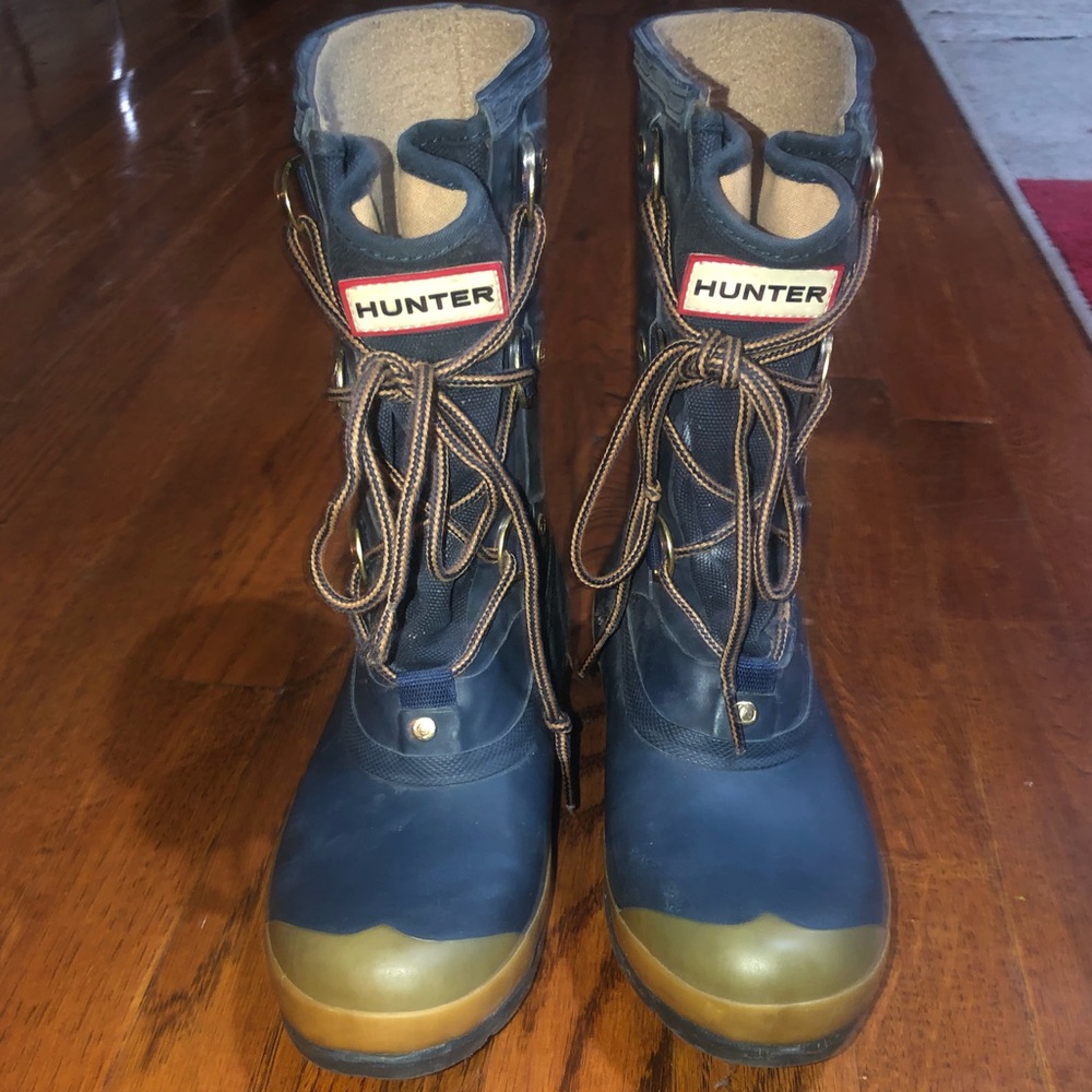 Hunter Sascha Lace Up Boots